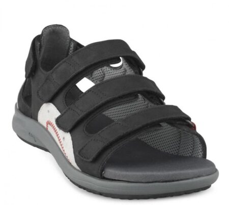 Sandal Sort m/3 velcro