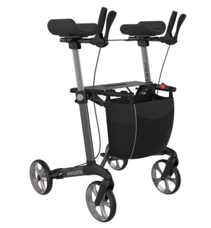 Rollator Navigator Grå m/armstøtte