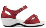 New Feet Sandal Rød m/skrårem - Billede 2