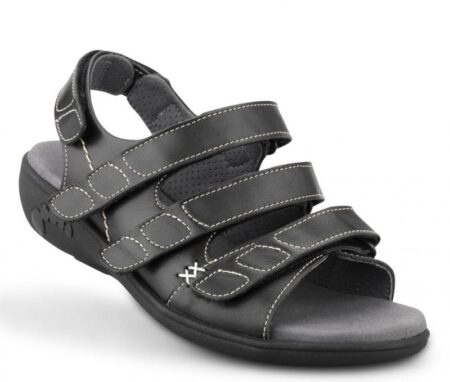 New Feet Sandal Sort m/bagrem