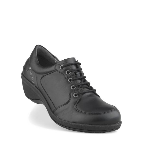 1-nf10416-2 Damesko Sort m/snøre New Feet - Billede 1