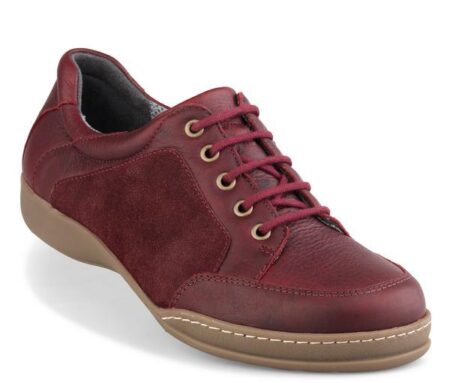 Damesko Bordo m/snøre New Feet