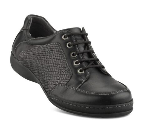 Damesko Sort m/snøre New Feet