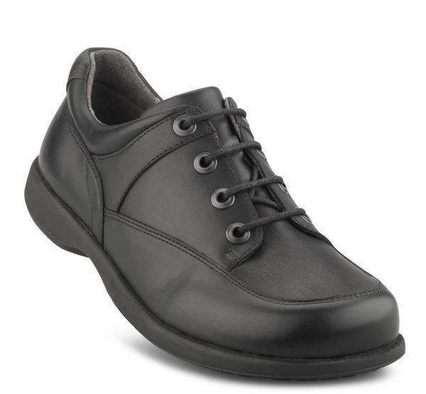 1-nf10456-sort-2 Damesko Sort m/snøre New Feet - Billede 1