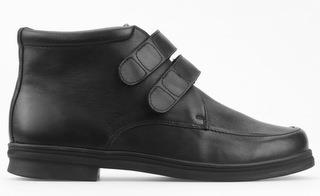 Herrestøvlet Sort m/velcro