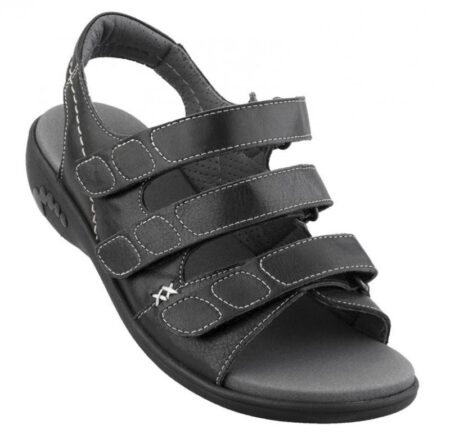 New Feet Sandal Sort m/3 remme