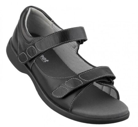 Sandal Sort m/velcro