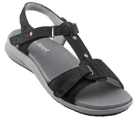 New Feet str.42 Sandal Sort m/velcro
