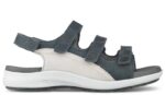 Damesandal Petrol m/velcro - Billede 2