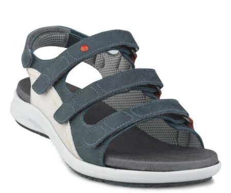 Damesandal Petrol m/velcro