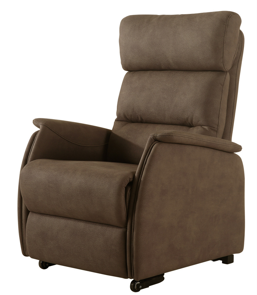 1-pisa_elephant_brown Pisa Fuld Løft Stol Brun Stof - Billede 1