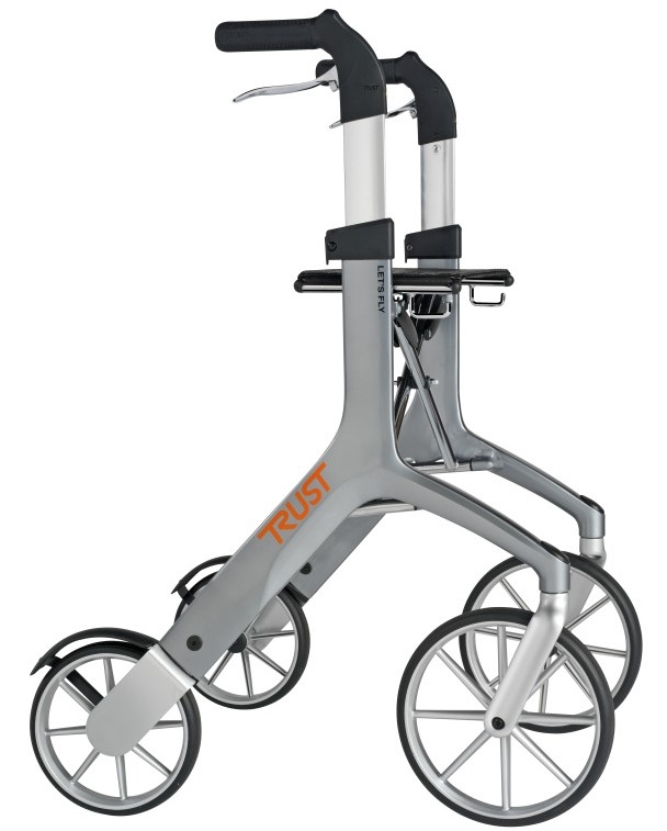 1-tc0270a UDGÅET Lets Fly Rollator Grå - Billede 1