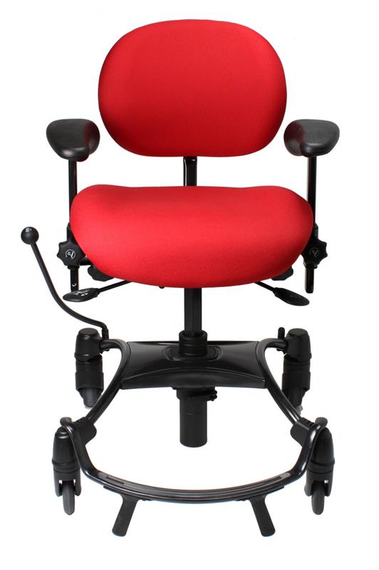 1-vela_tango_100_-_foot_rest_-_front_-_red UDGÅET VELA Tango 100 Rød m/fodstøtte - Billede 1
