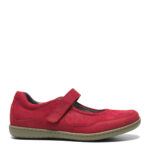 New Feet Nubuck Rød Ballerina Sko - Billede 2
