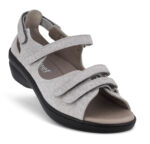 New Feet Grå Sandal med Hælkappe