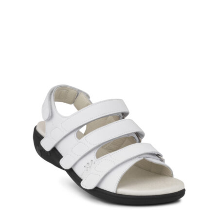 New Feet Sandal Hvid glat læder
