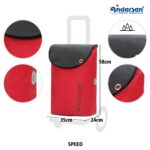 UDGÅET Andersen Scala Trolley Shopper Speed Rød - Billede 3