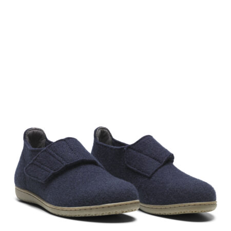 New Feet Mørkeblå Uld Filt Sko