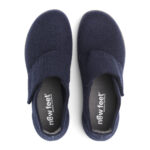 New Feet Mørkeblå Uld Filt Sko - Billede 3