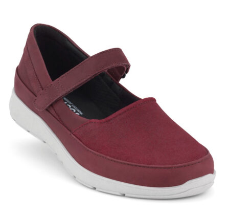 New Feet Bordeaux Ballerinasko Stretch