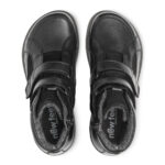 New Feet Sort Støvle Med Velcro Og Lynlås - Billede 4