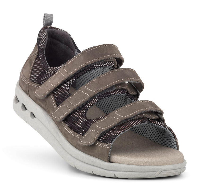 181-30-1512_b New Feet Grå Sandal med Hælkappe - Billede 1