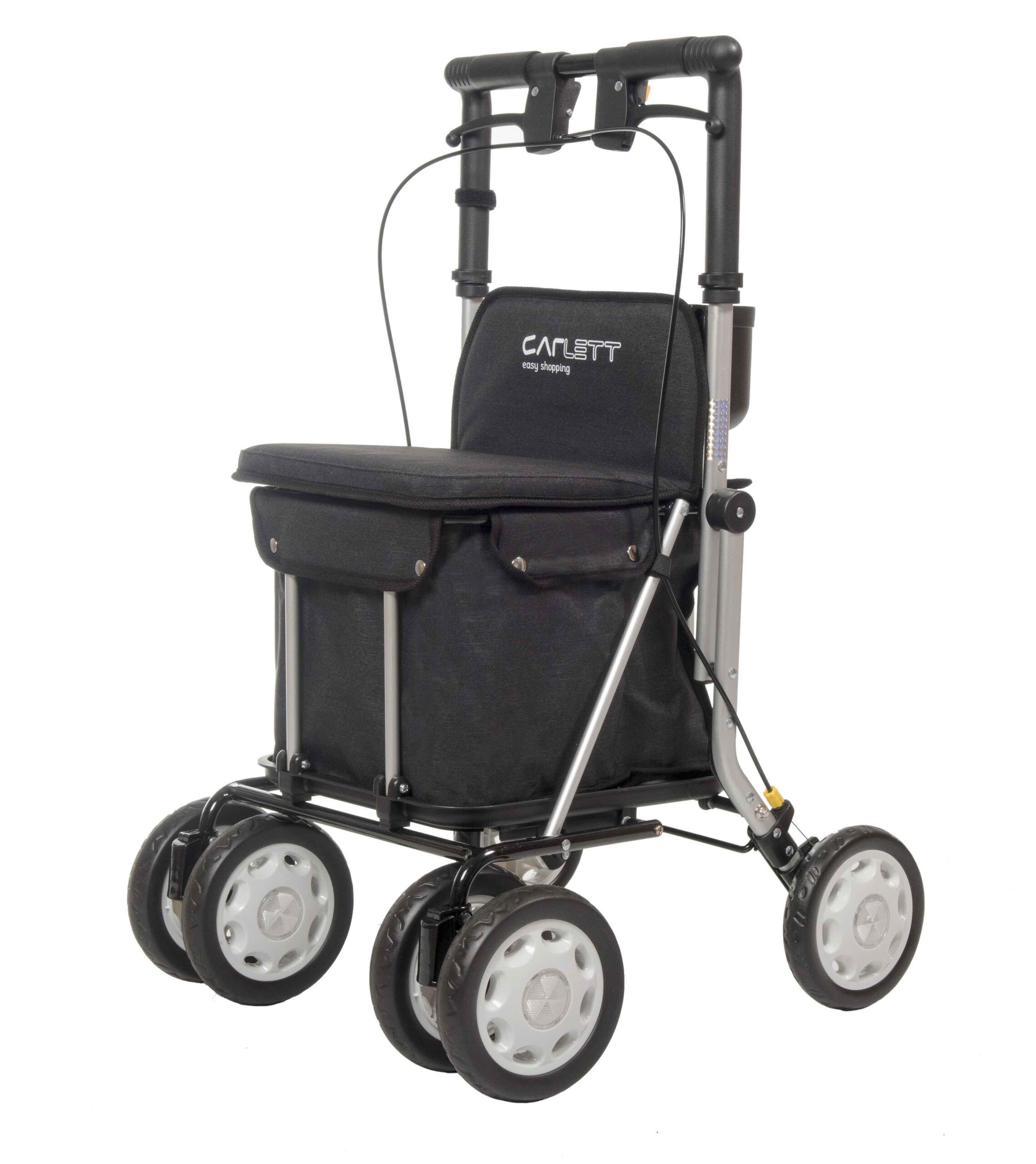 181019oml_9019 Indkøbstrolley Rollator 900 Sort Carlett - Billede 1