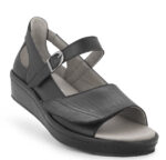 New Feet Sort Sandal med hælkappe
