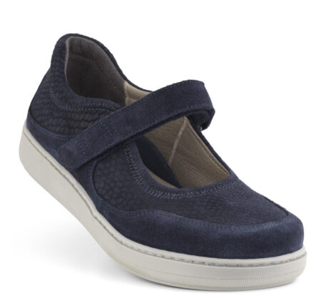 New Feet Blå Ballerina Nubuck