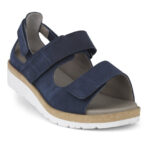New feet Blå Sandal med Hælkappe