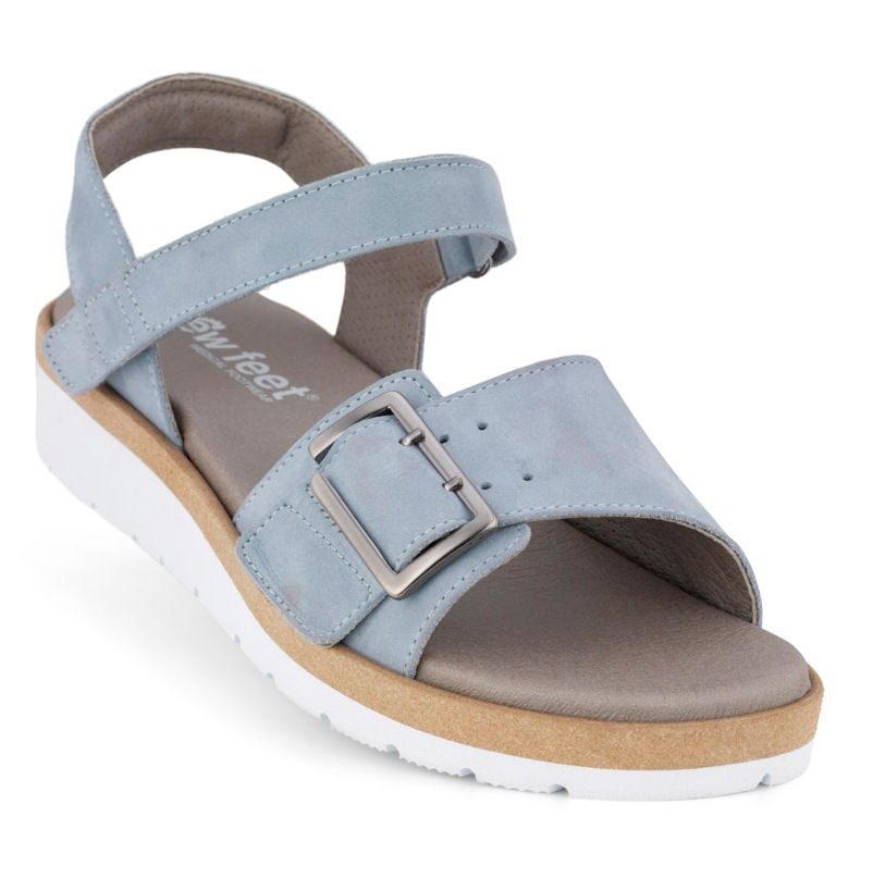 191-52-1546_b_1 New Feet Lyseblå Sandal - Billede 1