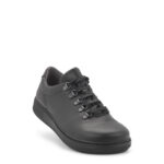 New Feet Sort Snøresko, glat læder