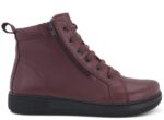 New Feet Bordeaux Støvle Glat Læder - Billede 2