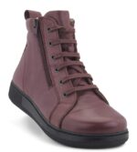 New Feet Bordeaux Støvle Glat Læder