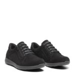 New Feet Sko Sort Ruskind Med Stretch