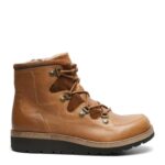 New Feet Brun Snørestøvle Glat Læder og Ruskind - Billede 2