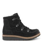 New Feet Sort Snørestøvle Ruskind og Stretch - Billede 2