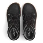 New Feet Sort Snørestøvle Ruskind og Stretch - Billede 3
