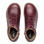 New Feet Dark Wine Snørestøvle Glat Læder - Billede 3