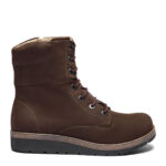New Feet Brun Snørestøvle Nubuck Læder - Billede 2