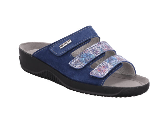 Rohde Blå Slipper Softvelour