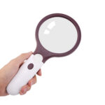 Lup Forstørelsesglas X4 M/LED, Ø10,8cm