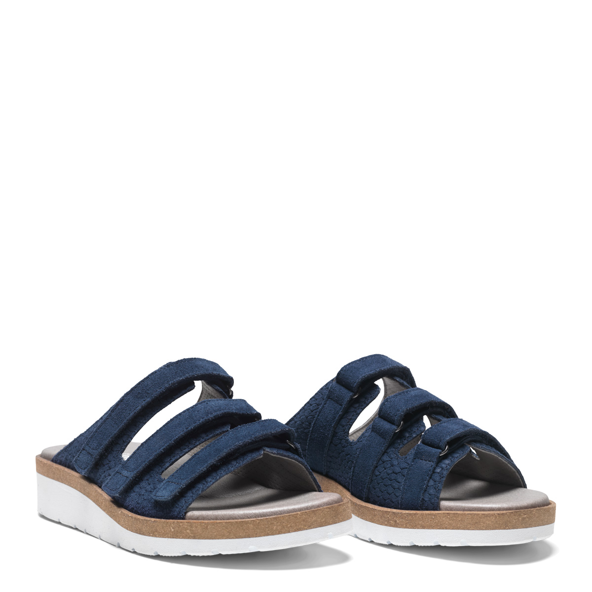 201-11-1540-b New Feet Sandal Blå Nubuck - Billede 1