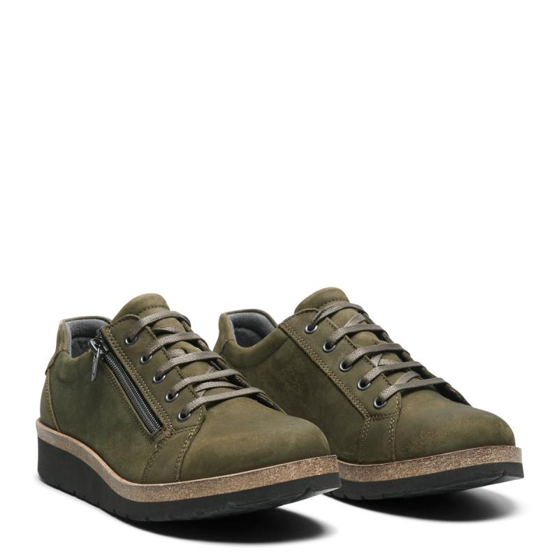 201-15-1565-b New Feet Oliven Nubuck Sko - Billede 1