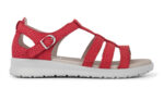 New Feet Rød Sandal med Hælkappe - Billede 2