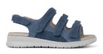 New Feet Blå Sandal Kalveskind - Billede 2