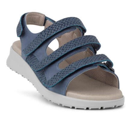 New Feet Blå Sandal Kalveskind
