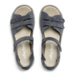 New Feet Damesandal med hælkappe Gråblå - Billede 3