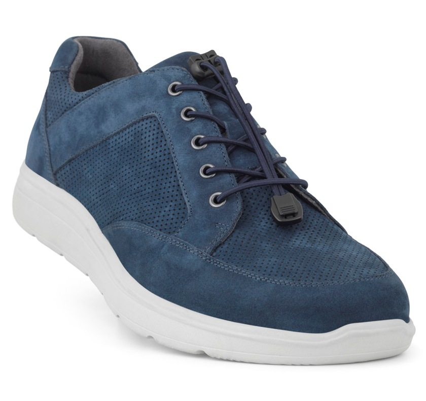 201-56-1540_b New Feet Blå Sko Nubuck - Billede 1
