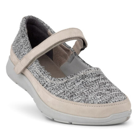 New Feet Lysegrå Ballerina Sko